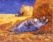 Vincent Van Gogh Noon : Rest from Work oil on canvas